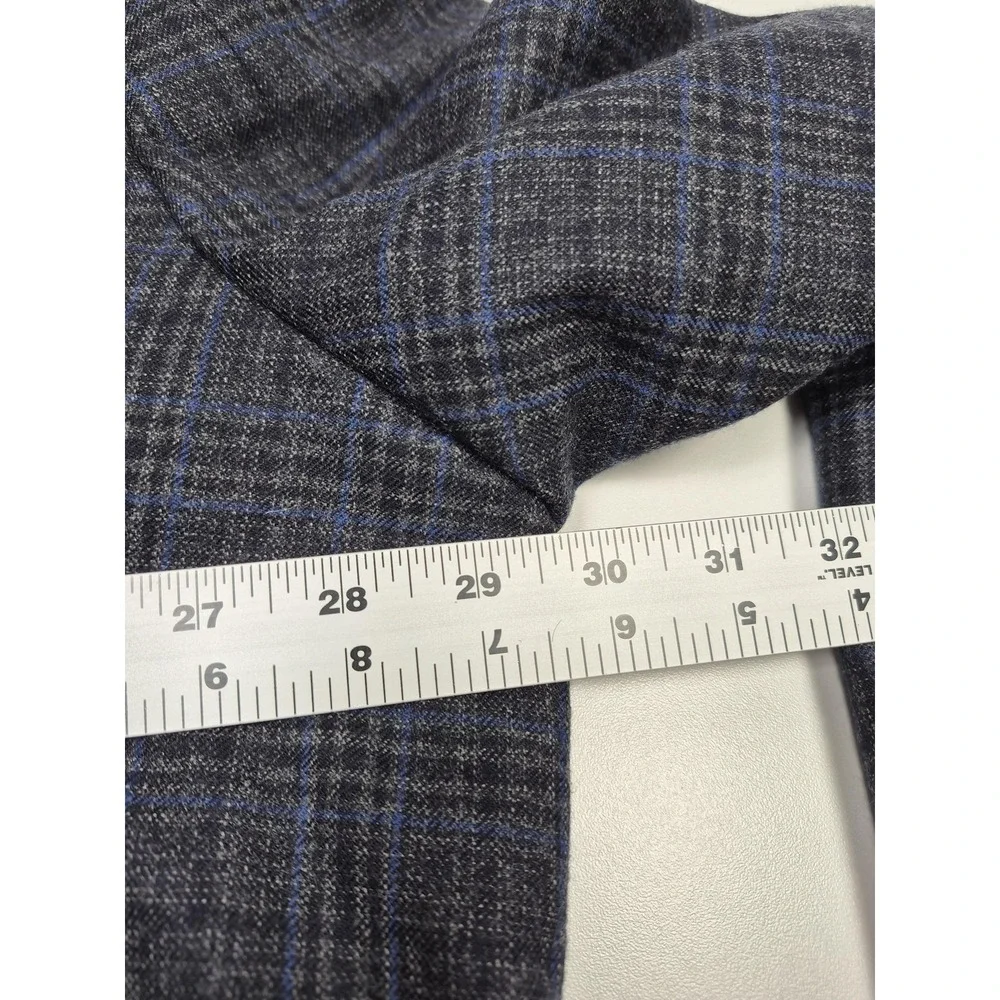 Oak Hill Premium Blazer Mens 3XLT Big Tall Gray Wool Plaid Sport Coat FLAW - Picture 9 of 13